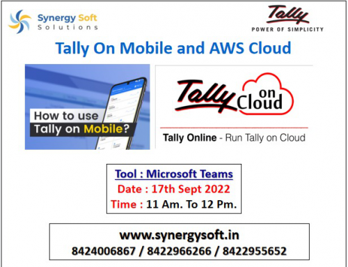 17th Sept @ Tally on Mobile and  AWS Cloud