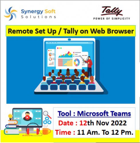 12th Nov @ Remote Set Up / Tally on Web Browser
