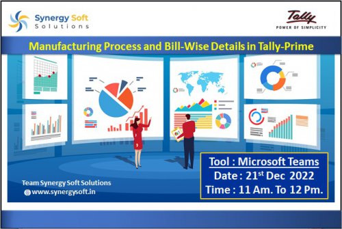 21st Jan @ Manufacturing Process and Bill-Wise Details in Tally-Prime