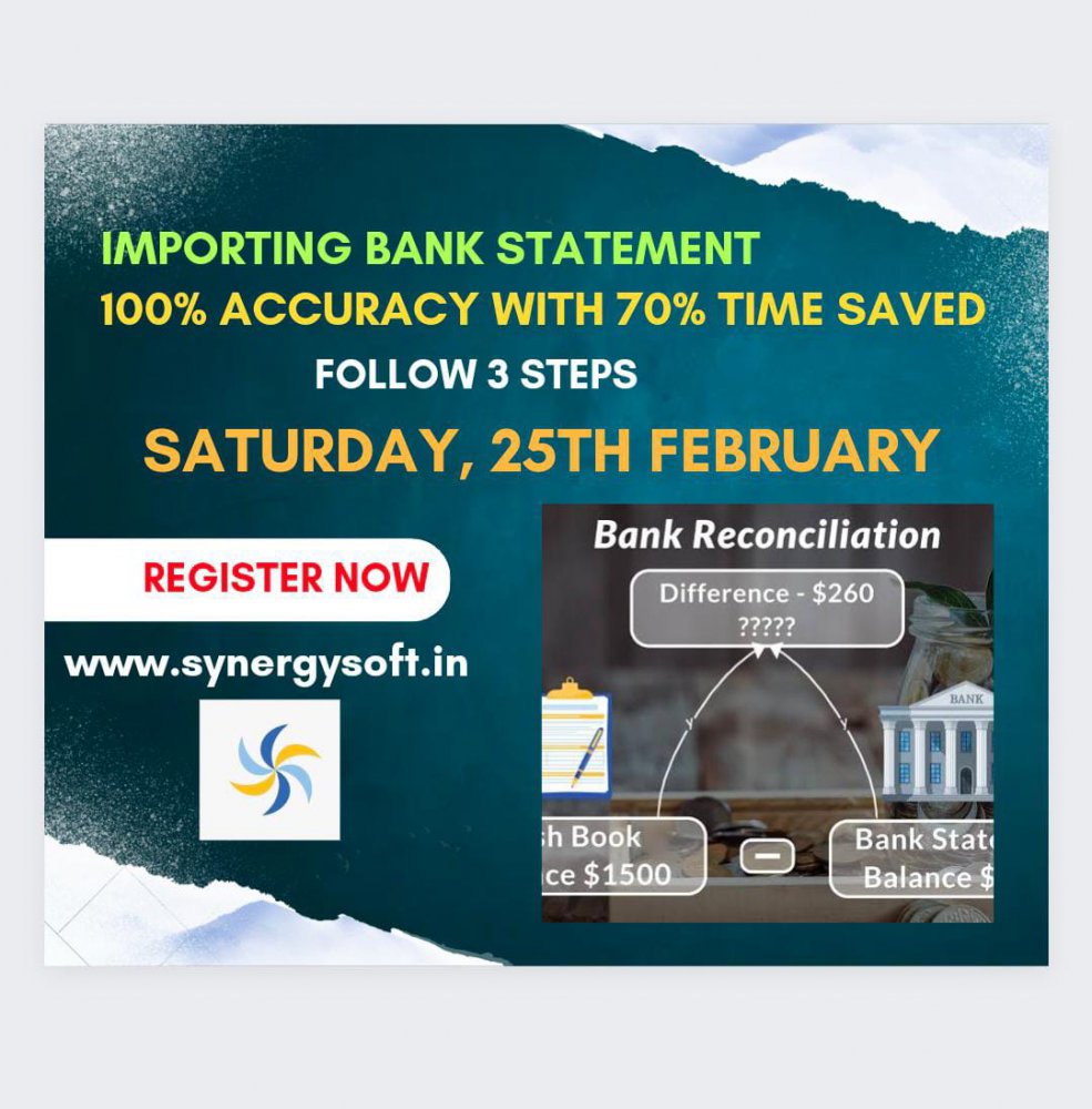 25th Feb @ Bank Reconciliation - Import Bank Statement 