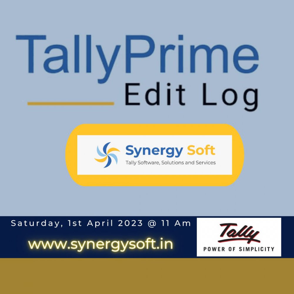 1st April @ Tally Edit Log - Audit Trail 