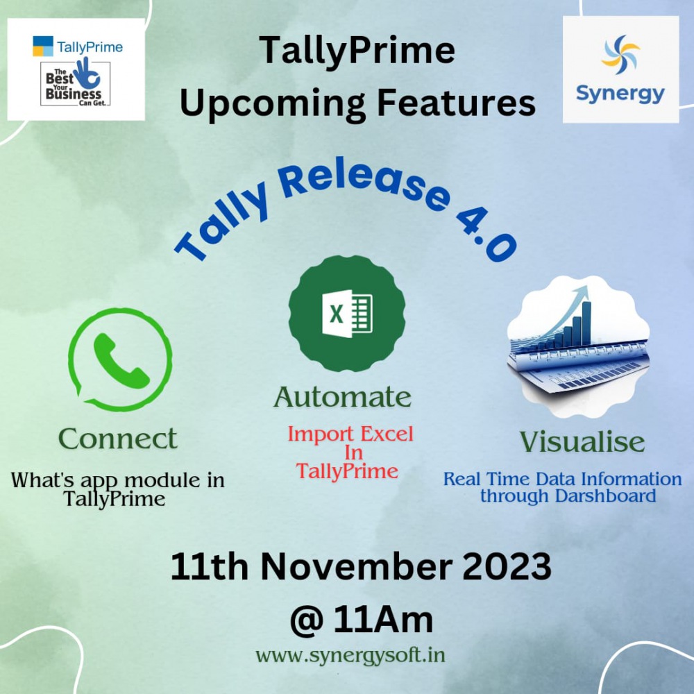 11th November 23 @ Connect / Automate / Visualise Tally Feature