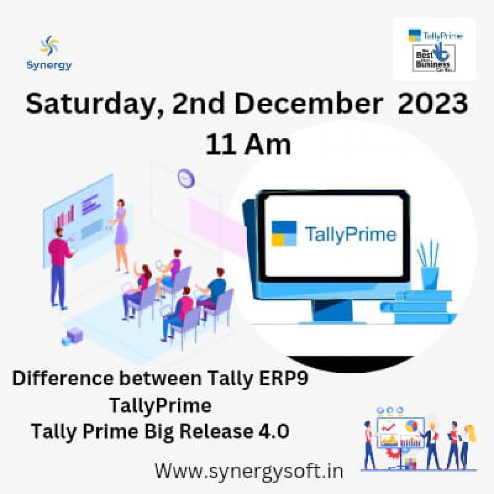 2nd December 23 @  Difference Between Tally ERP9-Tallyprime  & Release 4.0