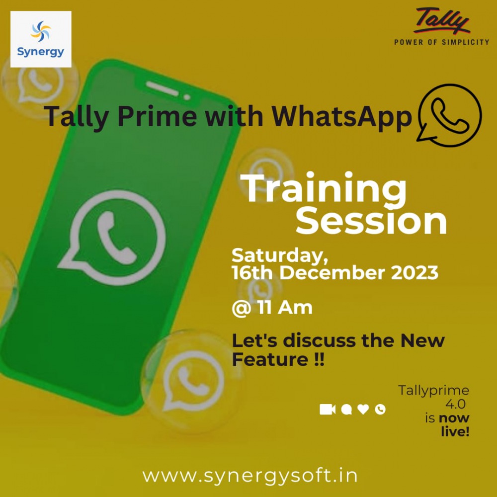 16th December 23 @ Tally Prime with Whats App - Release 4.0