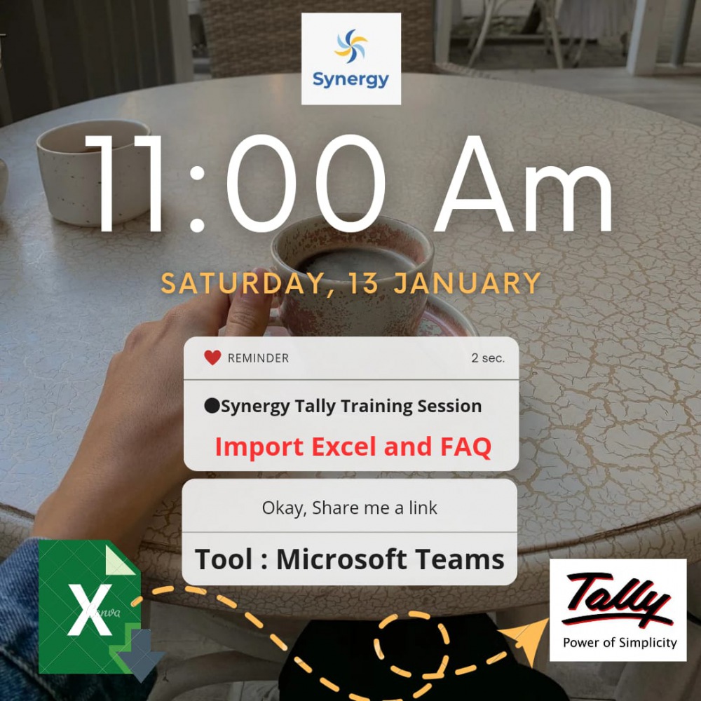 13th January 24 @ Import Excel to TallyPrime & Its FAQ's 